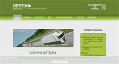 Desktop Screenshot of destinalogistica.com